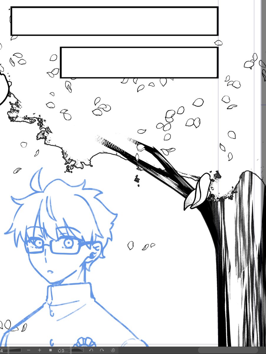 ちょっぱやで描いたそれっぽい桜