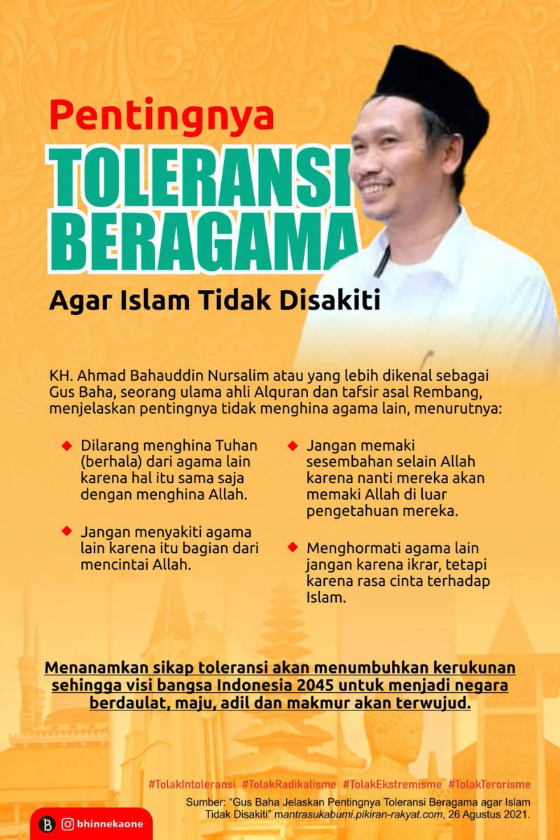 Mengapa kita sebagai muslim harus toleran? Sebagai muslim, saya