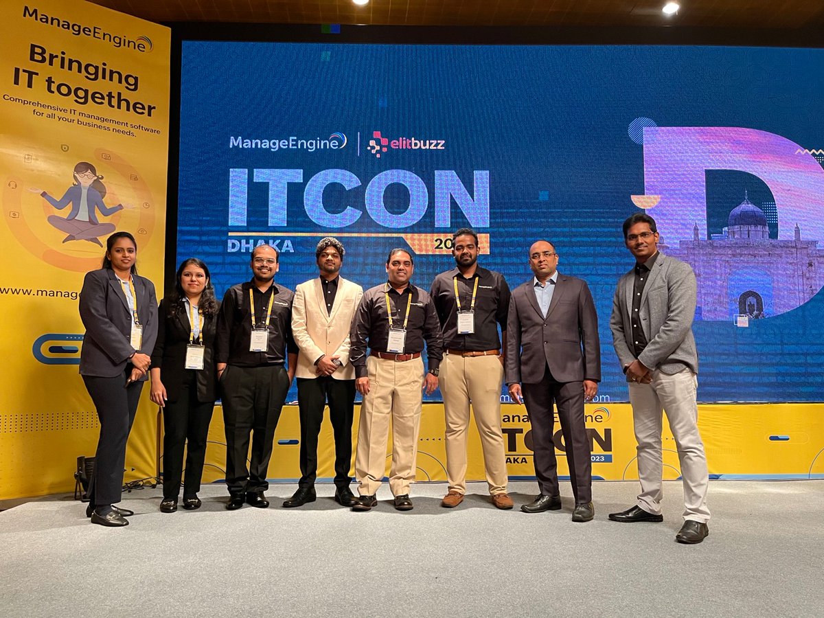 ME_FSO's tweet photo. As our time at the ITCON Dhaka comes to a close, we would like to thank all the incredible attendees for making this event a huge success!
#ManageEngine #ITOM #ITCON #Dhaka https://t.co/XjOtZcD2K3