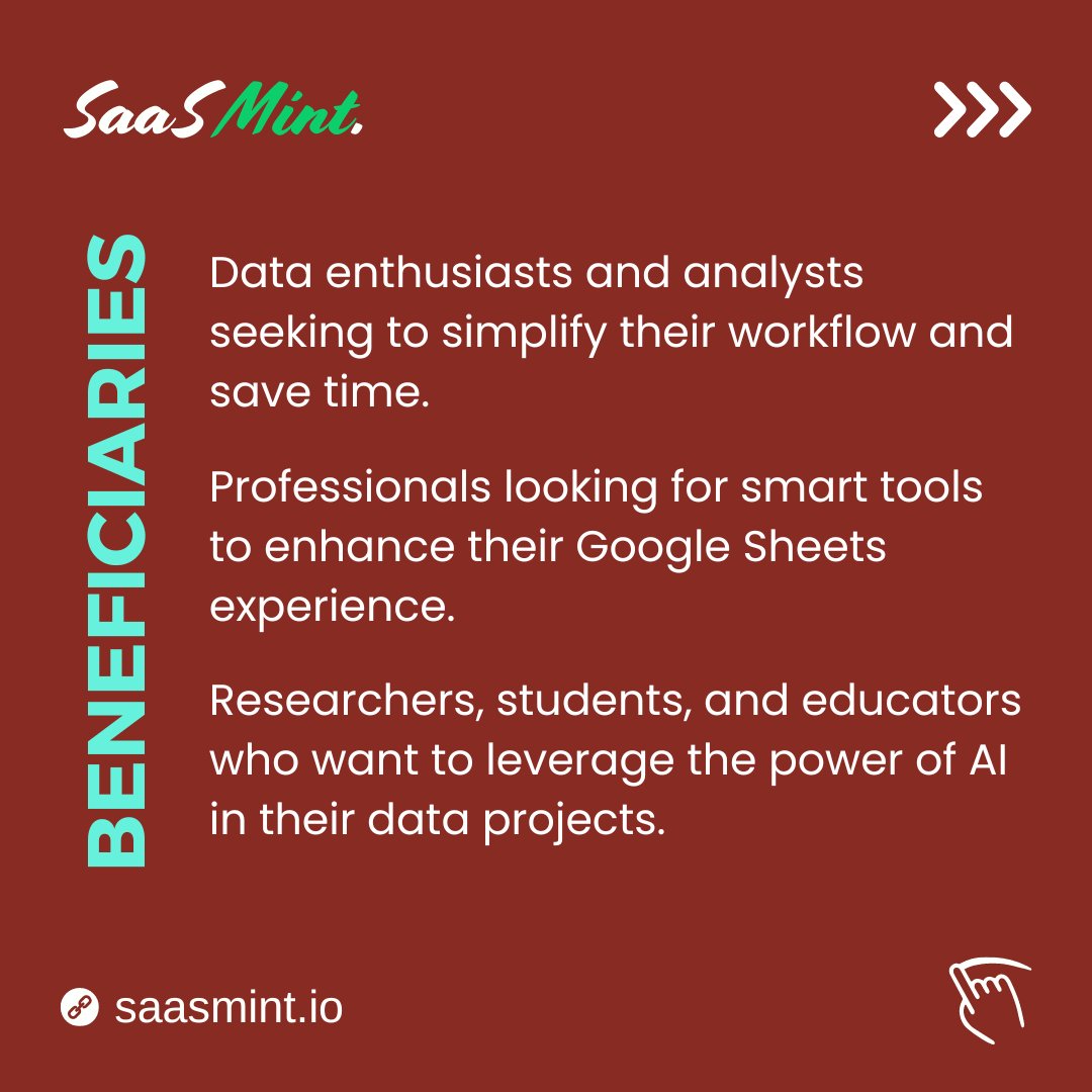 SaasMint's tweet image. Unleash the power of Arcwise AI, the ultimate AI-powered plugin for Google Sheets.

#ArcwiseAI #GoogleSheets #sheets #AIRevolution #ai #artificialintelligence #artificialintelligenceai #aisoftware #aisoftwares #aitool #aitools #googleextension #googleextensions #saas #saasmint