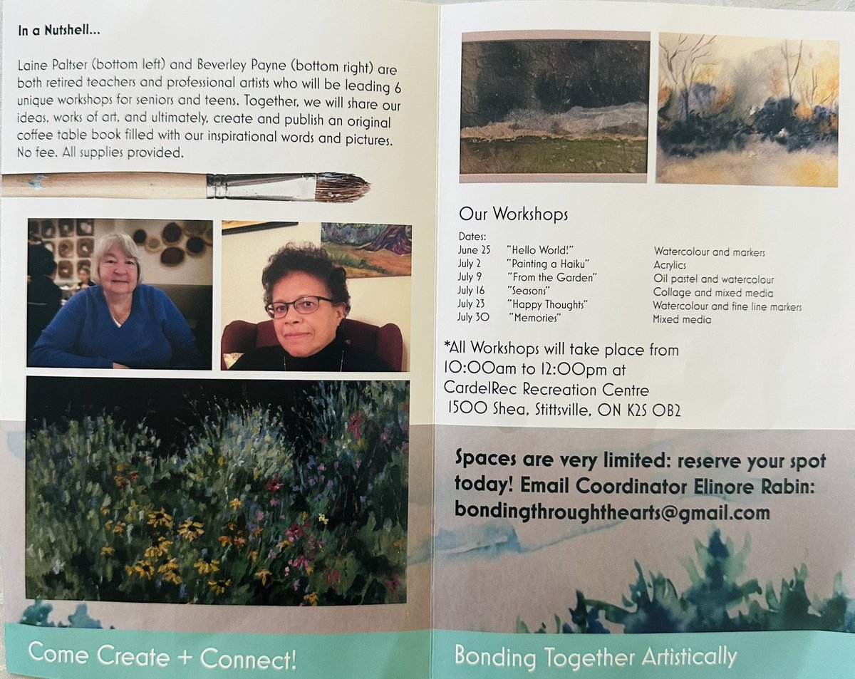 MKnowles_2's tweet image. FREE #ART opportunity for teens! Supplies provided and no experience required. @ocsbArts @OttCatholicSB #CreateandConnect