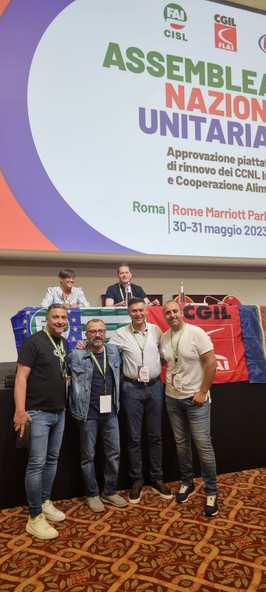 Fai_Cisl_Foggia's tweet photo. #31maggio #Roma Assemblea Nazionale Unitaria approvazione piattaforma rinnovo CCNL Industria e Cooperazione Alimentare - Donato Di Lella SegrGen #FAI #CISL #Foggia “Momento #sindacale fondamentale per per tanti #lavoratori impegnati in #settore fondamentale #economia del #Sud” https://t.co/G7LcgWRBPC