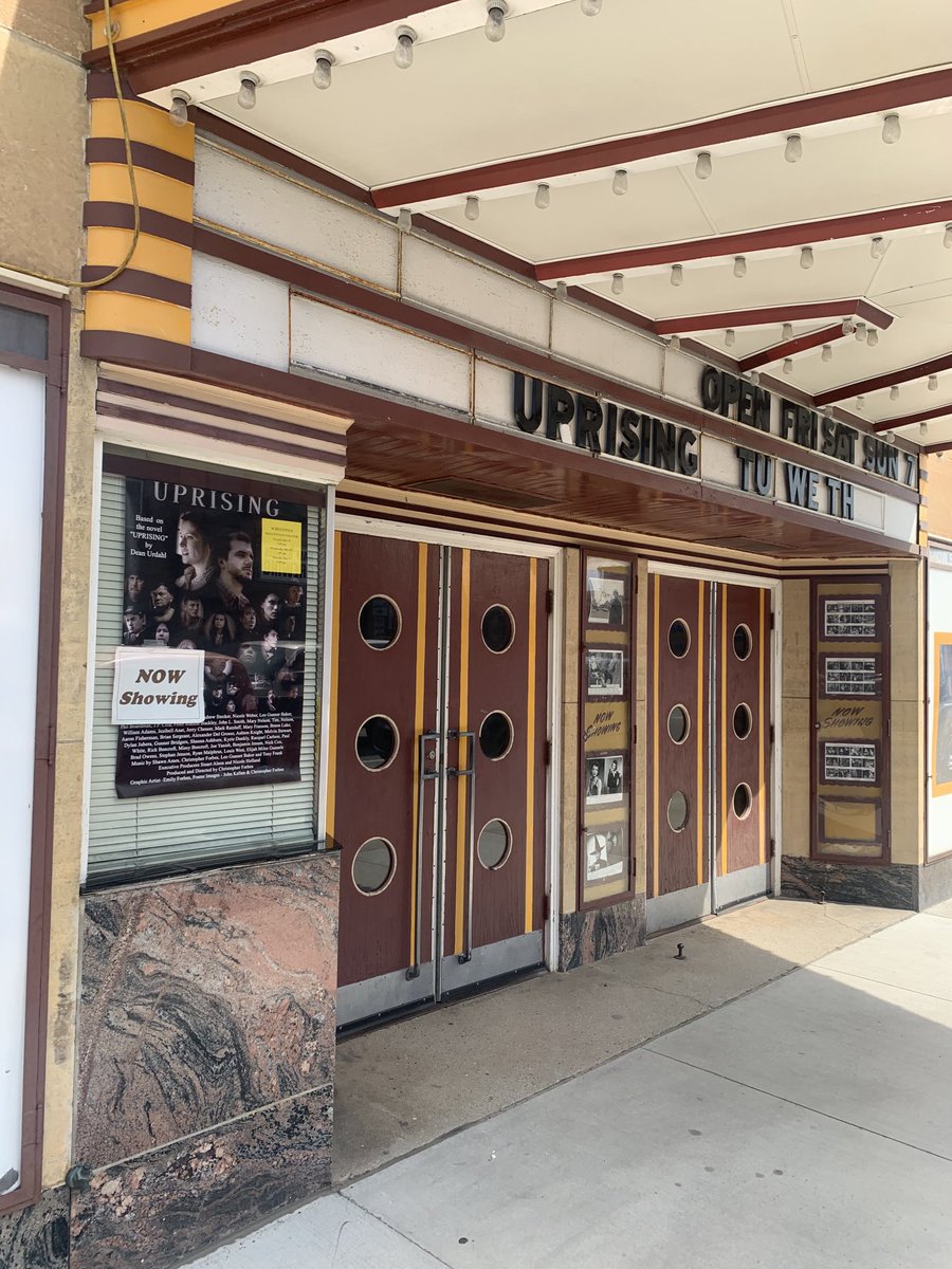 A dream comes true. My movie on my book Uprising opened in a theater in Litchfield to a packed house