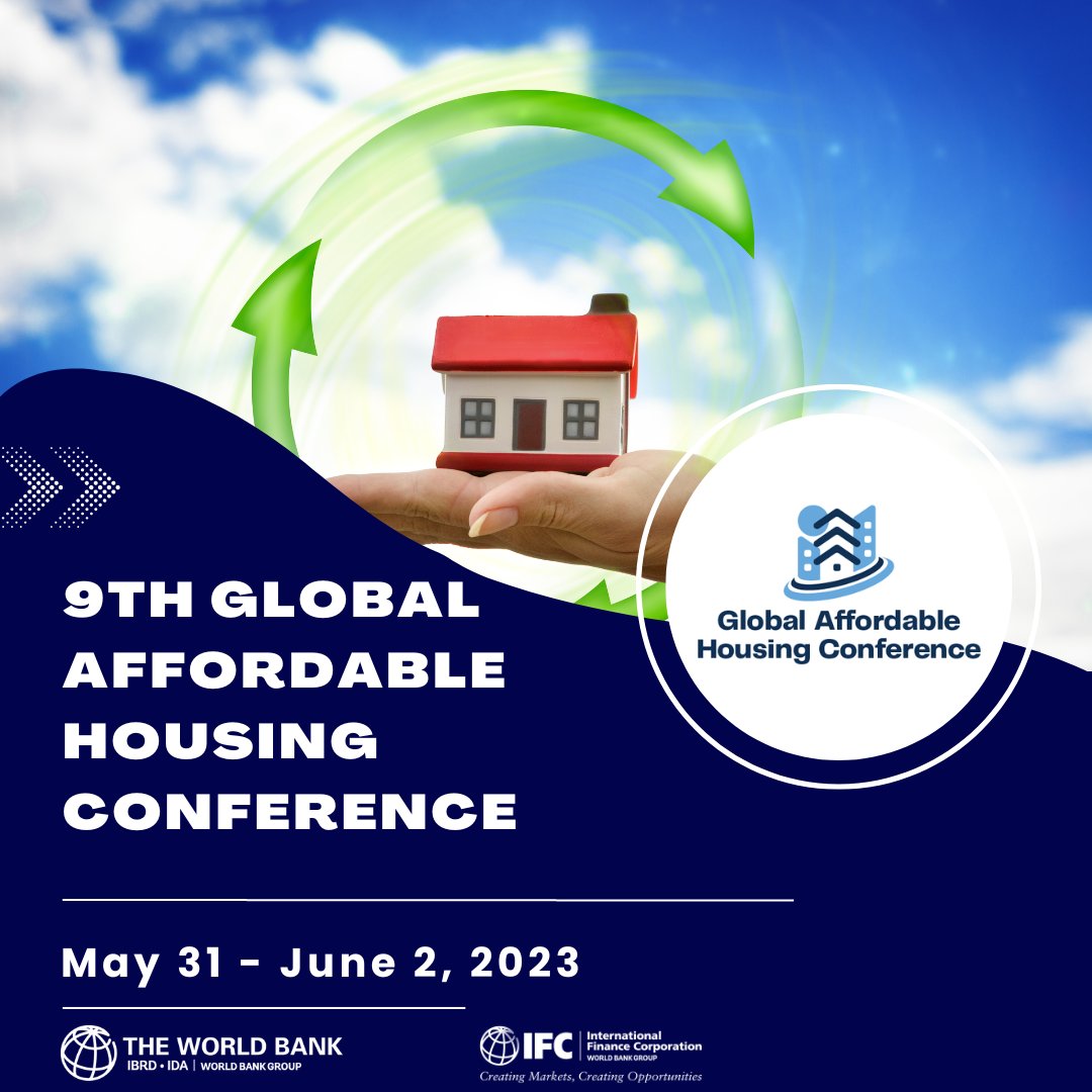 IFC_org's tweet image. The need for sustainable, affordable housing has never been greater.

Register to attend the 9th Global Affordable Housing Conference from May 31 to June 2 to hear from experts on innovative ways to build and finance resilient, green, affordable housing: wrld.bg/hAq450NRVNK