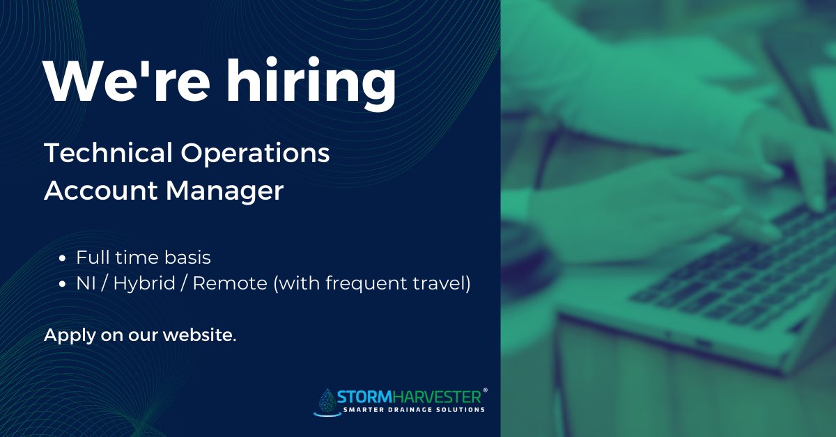 We’re #hiring! 

Could you be our next Tech Ops Account Manager? Hybrid / Remote working offered - involves frequent travel to client offices.

To apply: bit.ly/3qi1ECW 

#Jobs #TechJobs #NIJobs