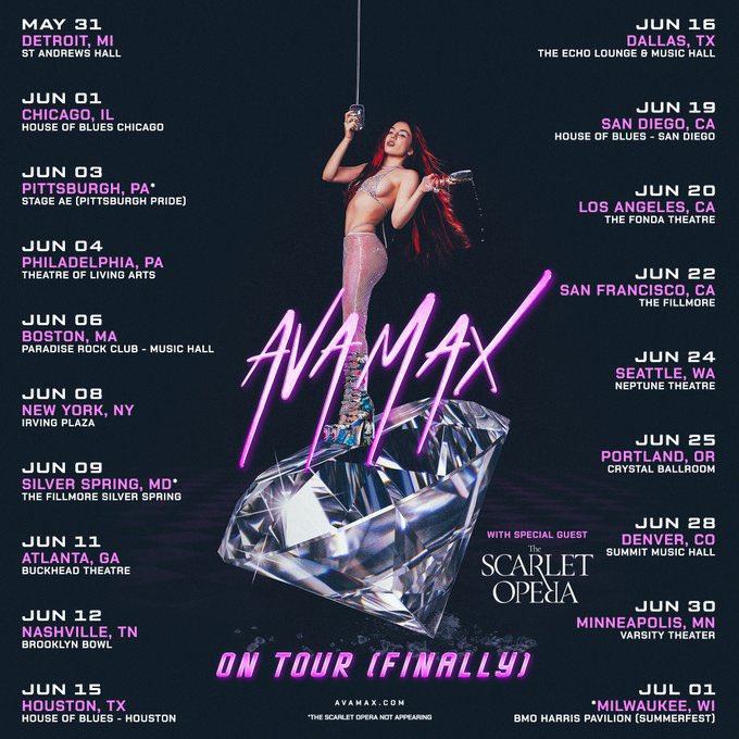 Ava Max Tour tweet media