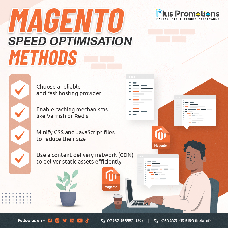 plus_promotions's tweet image. Keep your Magento store lightning fast with Plus Promotions Magento Speed Optimisation Services, which include regular audits and website performance reports to maximise conversions and customer retention.
#magentospeedoptimization #magentoexperts #magentodevelopment