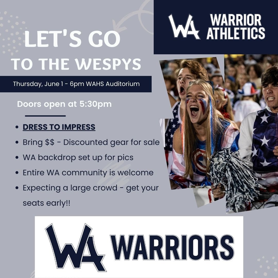 CheerWah's tweet photo. 💙 Don’t forgot about WESPYS Thurs!  💙 https://t.co/PJ59sPOEOH