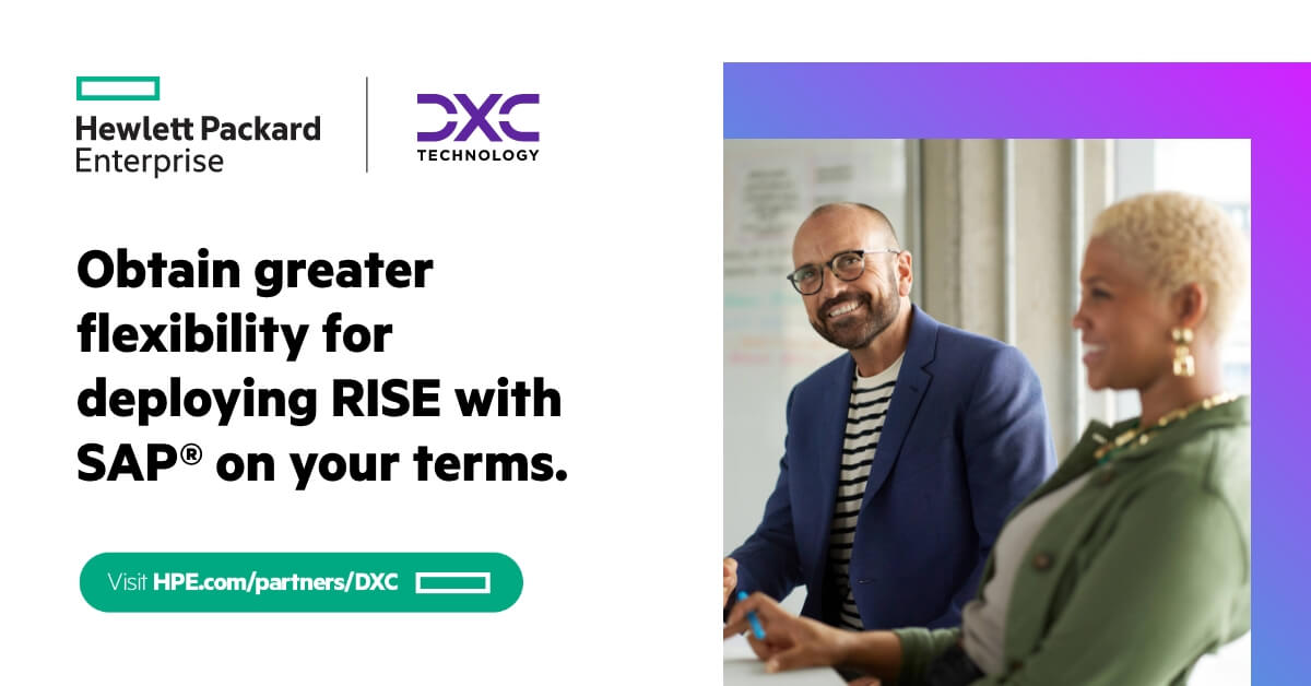 HPE_Alliances's tweet image. Maintain business operations, enhanced security, and data sovereignty in a private or colocation data center while benefiting from SAP innovations with #HPEGreenLake and @DXCTechnology Premier Services for RISE with SAP
hpe.to/6011OwEqd
#HPEAlliances #DXCTechnology