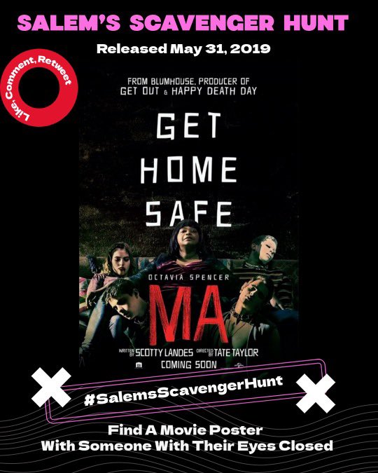 #iwanttoplayagame Salem’s Scavenger Hunt 🖤 Each day I will post a #movie poster. Comment down below a #MoviePoster with the item I list. Make sure to hashtag #SalemsScavengerHunt 💚 Lets get people involved. #horrorcommunity #movieposters #CellarDwellers #FilmTwitter