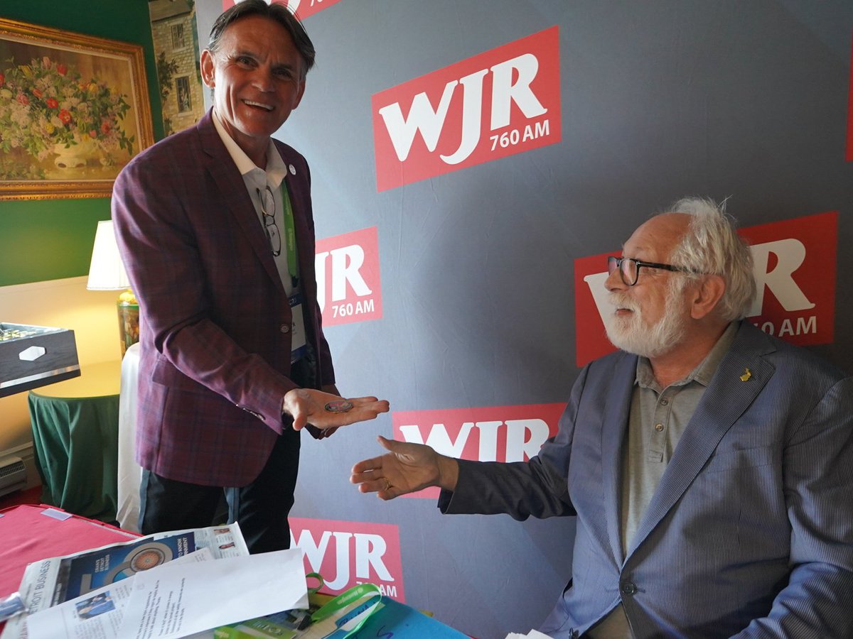 MarkHackel's tweet photo. Great opportunity to sit down with @davidwcoulter on @wjrradio  @PaulWJR show at Mackinac Policy Conference #MPC23 discussing mental health and specifically Macomb County's transformational Mindful Approach To Mental Health. Learn more at https://t.co/FQdS6aoaoV

#MindfulApproach https://t.co/J5CysvziFG