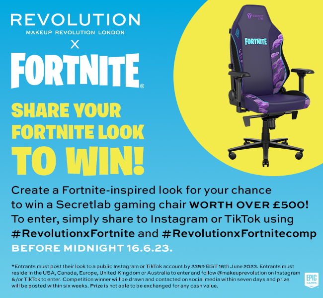 MakeupRVLTN's tweet image. Have you heard about our #RevolutionXFortnite competition?😲🎮
Learn more!👇
bit.ly/RevolutionFort…