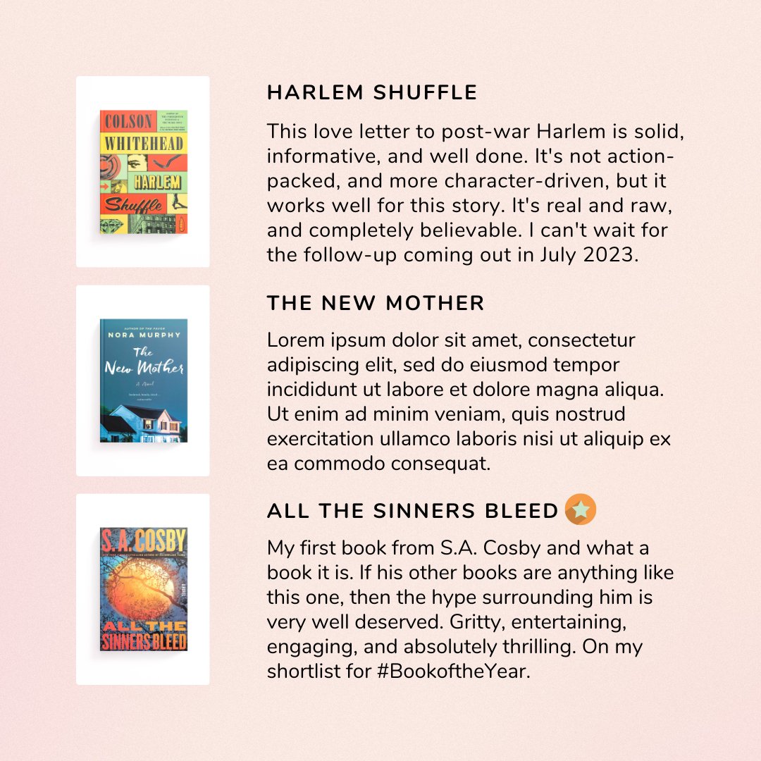 Nicoleabouttown's tweet photo. It's been a really productive month for me when it comes to reading.  I seem to be on a reading kick lately and I'm very happy about that. 

Be sure to click through to see highlights on some of the books I read this month. https://t.co/FaG5aPtUGn