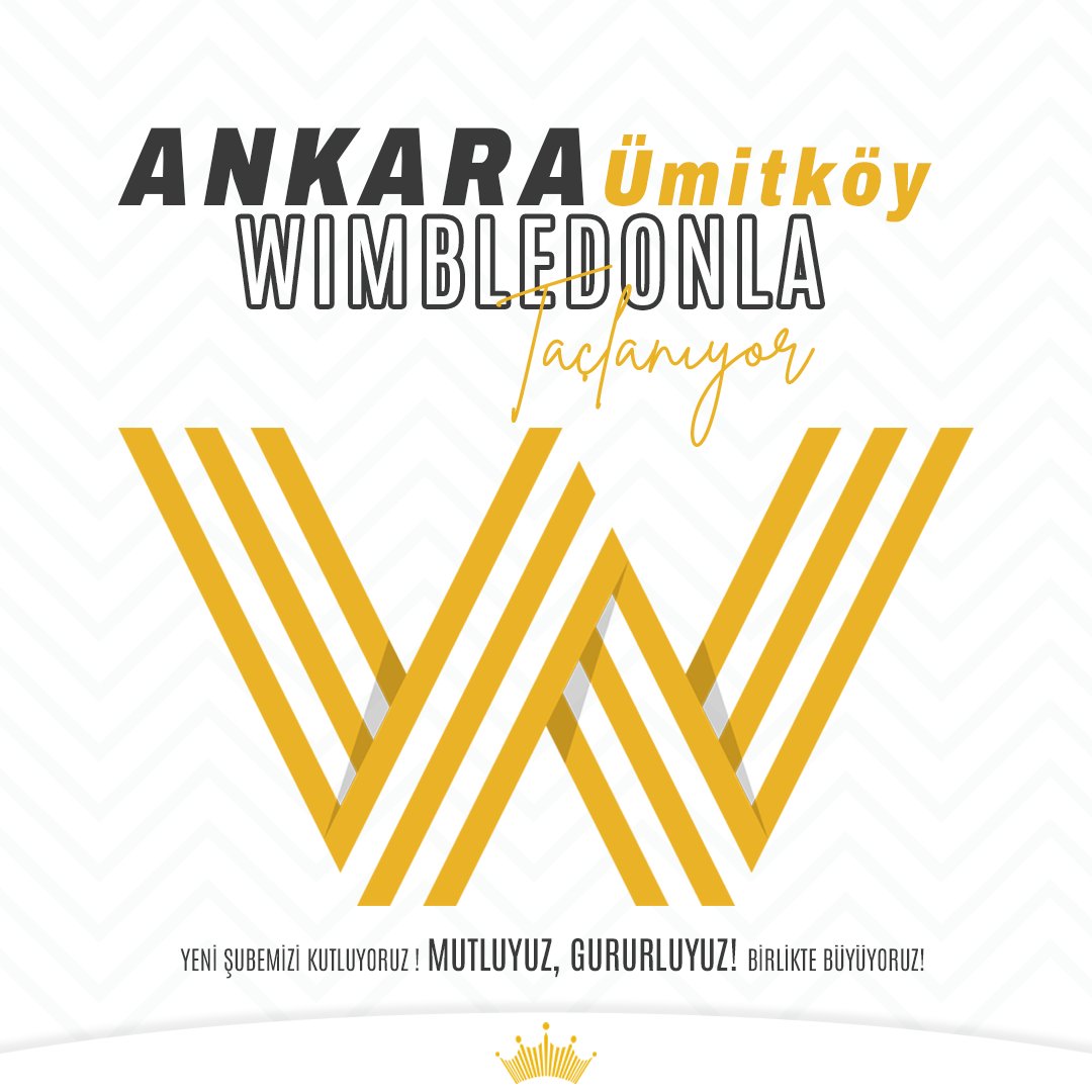 WimbledonlaT's tweet photo. Wimbledon ailesinin yeni şube açılışını birlikte kutluyoruz!✨️

Yıllardır dil eğitiminde lider olan Wimbledon, Ankara Ümitköy yeni şubesi ile büyüyerek dil hedeflerinizi gerçekleştirmek için Türkiye’nin her ilinde şubeleşiyor. 👑

Ankara Ümitköy şubemizi kutluyoruz!👋 https://t.co/H3xVf6wQK4