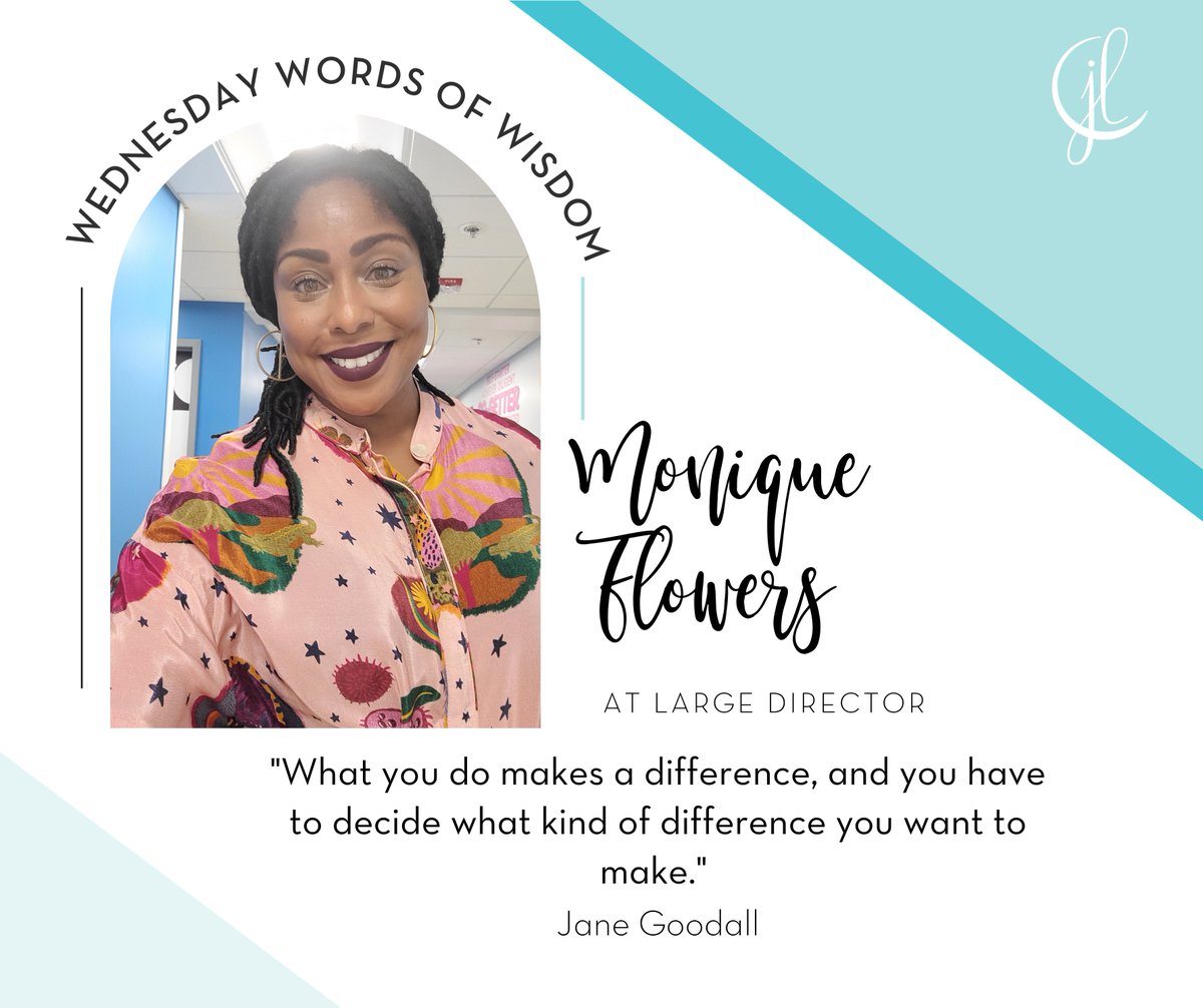 Meet Monique Flowers, At Large Director at #JLColumbia! Her favorite part about being a member of JLColumbia is the amazing friendships. A few of her favorites include Ginger Ale, Tulip’s, the color black, and cheesecake!🌟🌷🍰