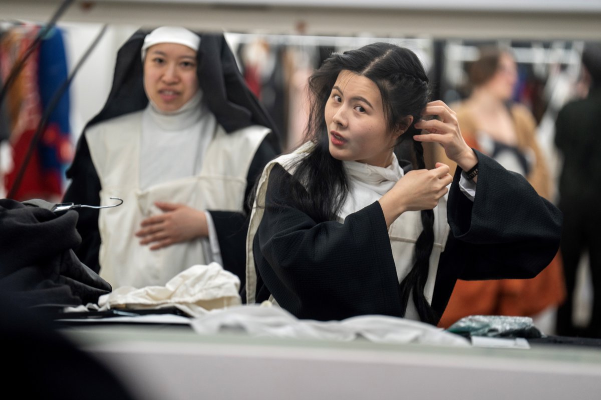 cim_edu's tweet photo. Ever wondered what our opera students are doing before the curtain goes up? Here's an inside look!

Enjoy these behind-the-scenes photos from the CIM Opera Theater's production of Dialogues of the Carmelites in March.

📸: Rob Muller

#SeeCIM #Dialogues https://t.co/fWyklum6rL