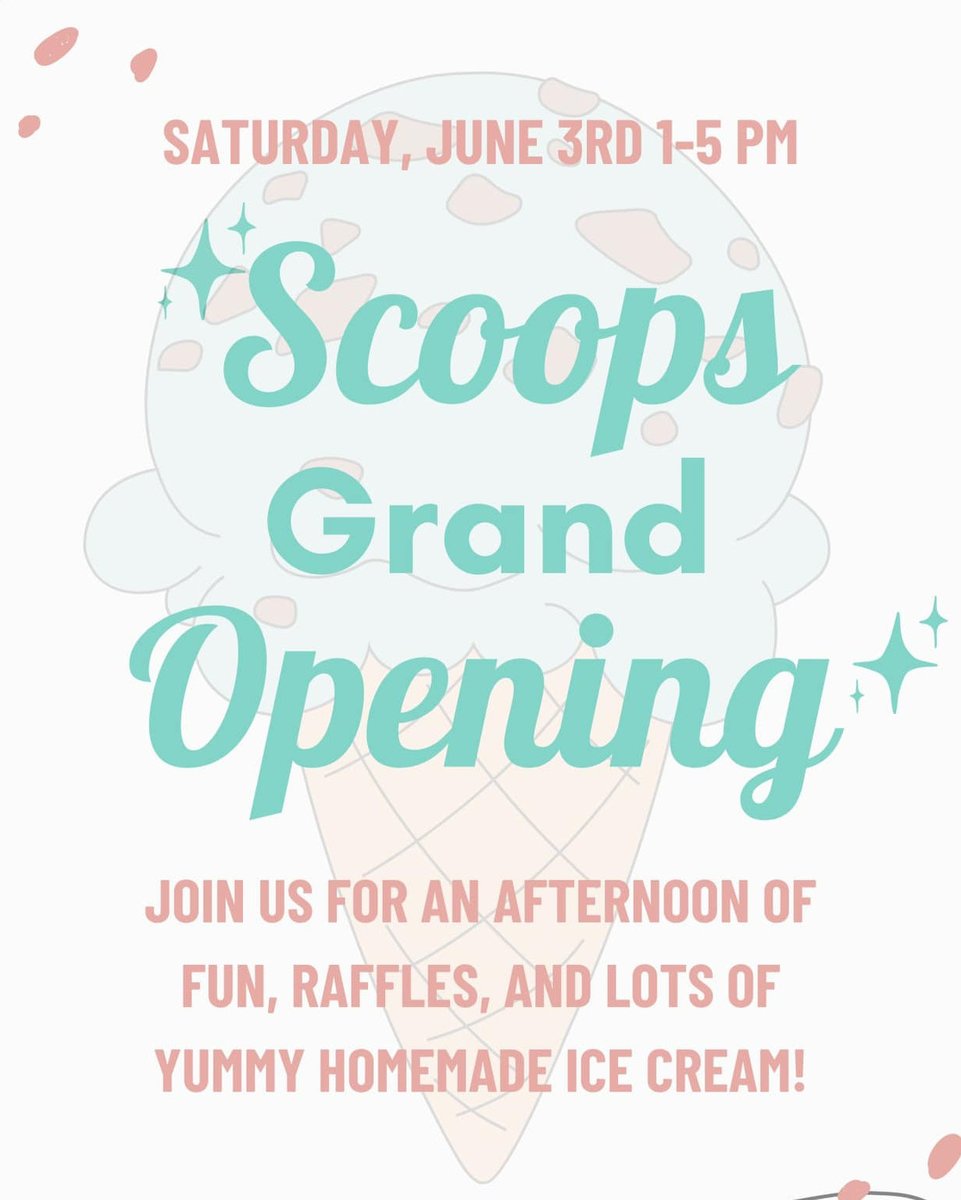 Get ready, folks! Saturday, June 3rd, is the grand opening of Sweet Scoops on Main - "Scoops" in Clinton, NJ. 🍨🎉

📍1 Main St, Clinton, NJ

#Hunterdonmainstreets #hunterdoncountynj #Visitclintonnj #clintonnj #visitnj #visithunterdoncounty