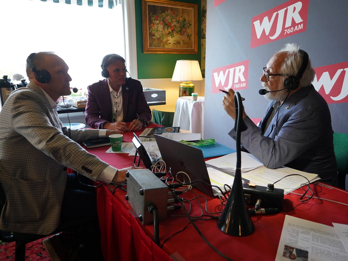 MarkHackel's tweet photo. Great opportunity to sit down with @davidwcoulter on @wjrradio  @PaulWJR show at Mackinac Policy Conference #MPC23 discussing mental health and specifically Macomb County's transformational Mindful Approach To Mental Health. Learn more at https://t.co/FQdS6aoaoV

#MindfulApproach https://t.co/J5CysvziFG