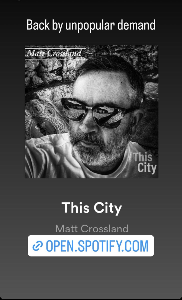 OUTNOW! My latest single. This City. Written about the mighty Hull obviously. Everyone always slags Hull of but i still dig it. Take a listen. Cheers ❤️. #newmusic #mattcrossland #hull #hullmusic #indie #2023 #lovethiscity #spotify #itunes #haveit #insta #indiemusic #tune