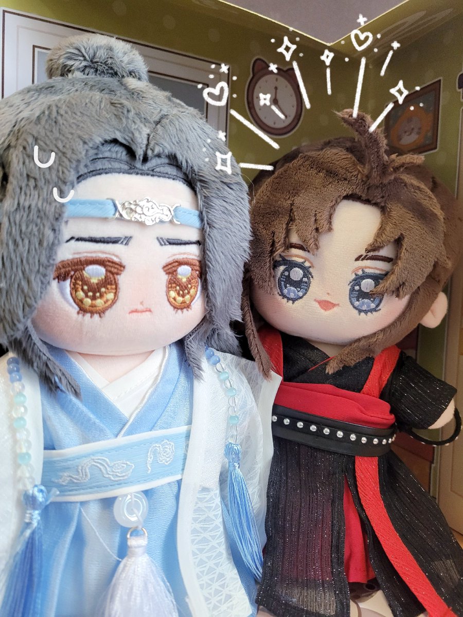 PrinceToybox's tweet photo. ⁽⁠⁽⁠ଘ⁠(⁠ ⁠ˊ⁠ᵕ⁠ˋ⁠ ⁠)⁠ଓ⁠⁾⁠⁾ Lan Wangji and Wei Wuxian dolls! In stock  and on sale~ https://t.co/GtjQcrjhzr