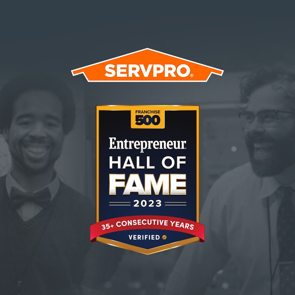 After 35+ consecutive years ranking in the Franchise 500, <a href="/Entrepreneur/">Entrepreneur</a> has inducted SERVPRO into its Franchise 500 Hall of Fame!

Thank you to all of the incredible entrepreneurs and franchise owners that took a chance on us.