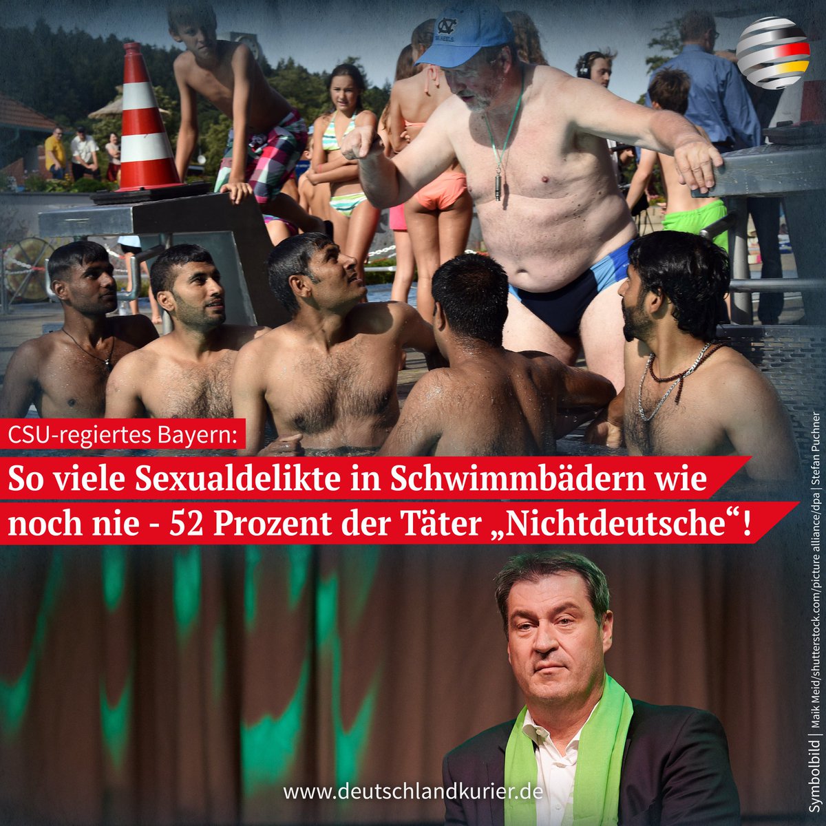 Schwimmbad für Deutsche brandgefährlich!! 🤮😡🇩🇪