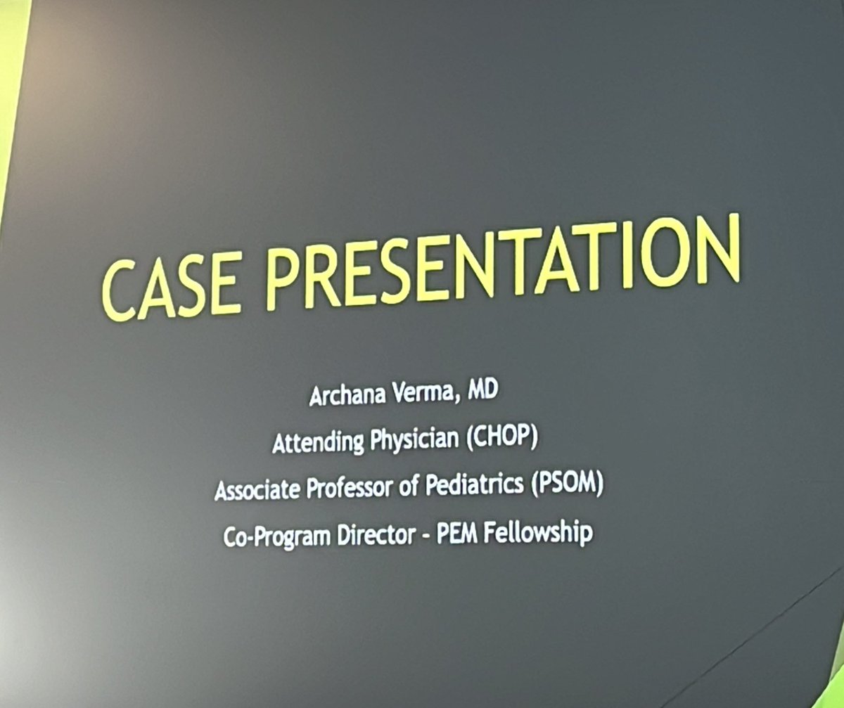 BabyDocling's tweet photo. Time for a case presentation with Dr. Verma.
#PEM4EMSeniors23 https://t.co/DGYTkhqjIZ