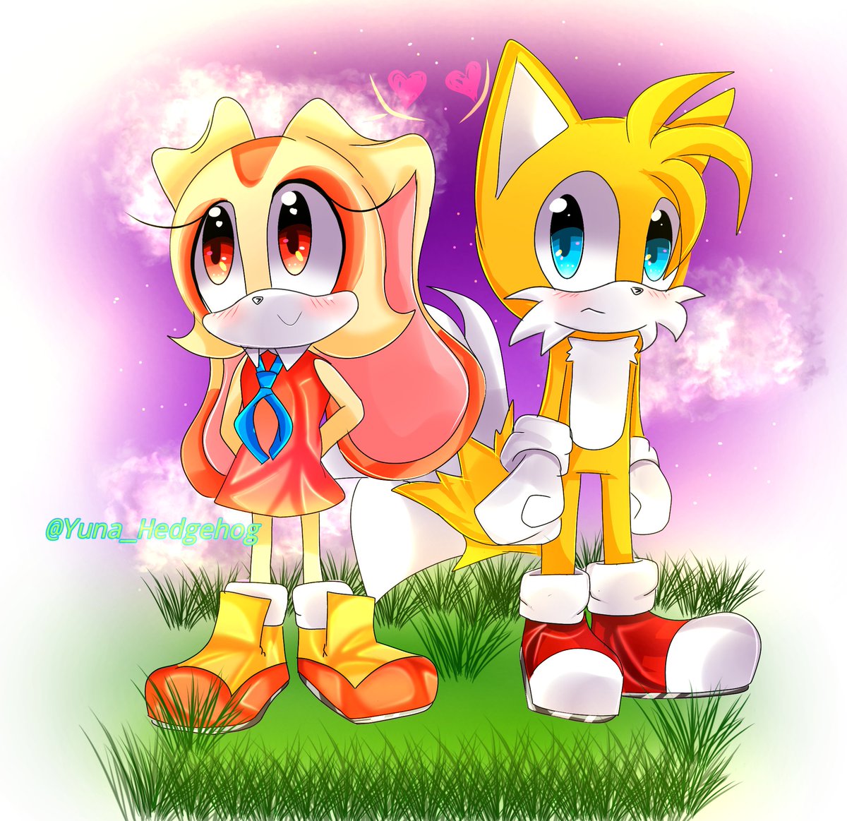 Ri_Red03's tweet photo. Them (:🧡💛💞⭐
#Cream #CreamTheRabbit #milestailsprower #TailsTheFox #CreamxTails #tailsthefoxfanart #tailsart #SonicTheHedgehog #Fanarts #cute https://t.co/Fiz62padUX