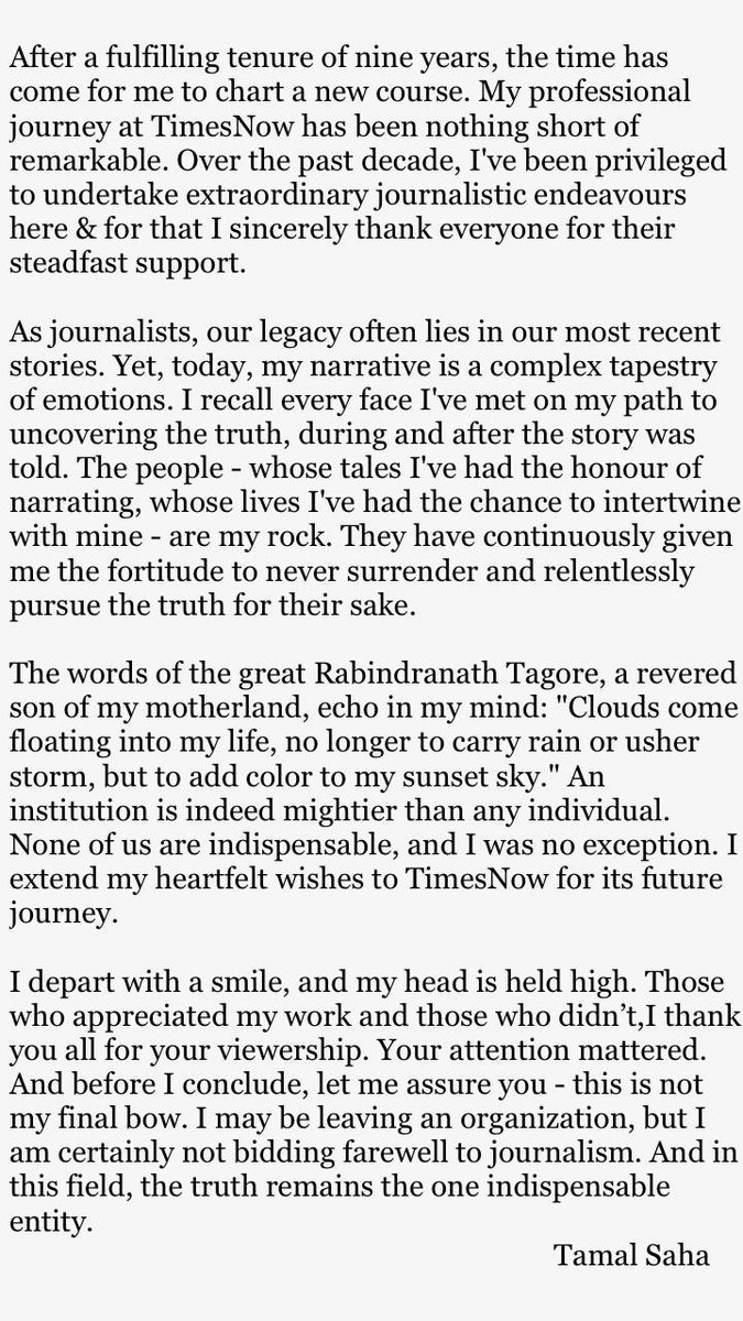 If you're brave enough to say good bye, life will reward you with a new hello : Paulo Coelho. 

Signing off !

FYI: I AM NOT DONE YET !