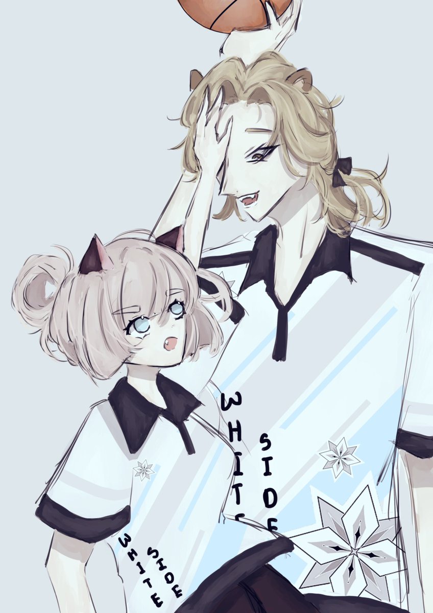 Lyon_SDT's tweet image. #WHITESIDE_SDMT

[ย้อนเวลาตอนเย็นหลังเลิกเรียน]

“ปั้นชา ฉันรู้ว่าฉันหน้าตาดีแต่เวลาเล่นบาส เธอต้องเล็งลูกบาส ไม่ใช่หน้าฉัน”

(เด็ก ๆ ซ้อมบาสกันค่ะ 😔)