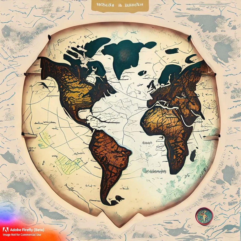 'Lost in Wanderlust: Get Ready to Explore with Our Vintage Map #aiart #AI #ai #aiartwork #artificialintelligence #art #artstudio #artist #artwork #artgallery #artofinstagram #artoftheday #artistsoninstagram #arthistory #map #world #worldmap #vintege #vintagestyle #vintagemap