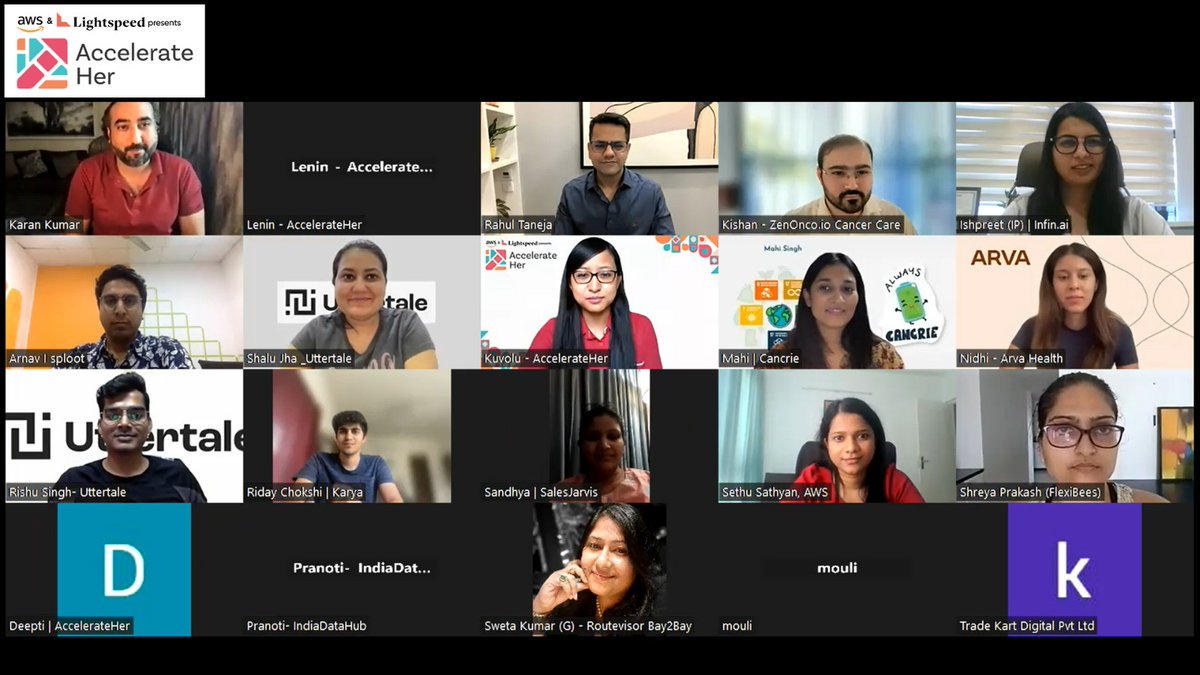 Accelerate__Her's tweet photo. .@rahultaneja partner at @LightspeedIndia conducted an insightfully remarkable session for the AWS AccelerateHer 2023 cohort on "Navigating the Funding Landscape for Startup Success" 

#AccelerateHer #Womenentrepreneurs #indianstartups #founders #womeninbusiness  #womenfounders https://t.co/iD1cc9a1QM