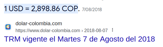 ifritmaster360's tweet photo. @ToroDeArena Precio del dólar, el día que Duque se posesionó, más allá de ser una discusión es de entender que esto va más allá de los gobernantes y que el mundo en sí mismo esta sufriendo una inflación, culpa de la pandemía y globalización desmedida. https://t.co/LzuLF31AUr