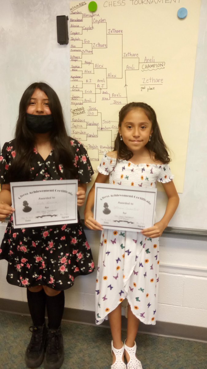 Lisa Porter (@lisaporter11) on Twitter photo Class Chess Tournament champion and runner up! So proud of their focus, strategy and perseverance. It took 34 matches to get through the whole field. <a href="/JHaleyBulldogs/">John Haley Elementary</a> Class Chess Tournament champion and runner up! So proud of their focus, strategy and perseverance. It took 34 matches to get through the whole field. <a href="/JHaleyBulldogs/">John Haley Elementary</a>