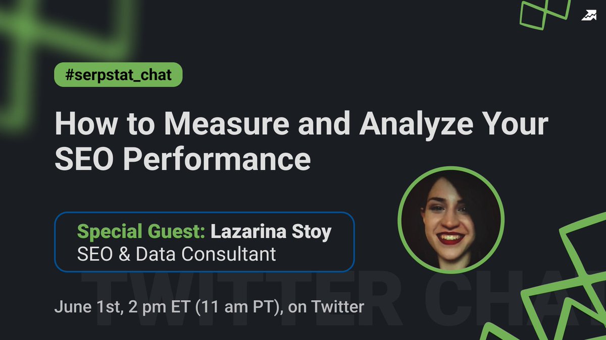 📣 Tomorrow, at 2 PM ET| 7 PM UK, join #serpstat_chat to talk about Analyzing SEO Performance with @lazarinastoy, SEO & Data Consultant lazarinastoy.com!
🤩You don't want to miss this!
Keep up with our GC: bit.ly/3kj0tgi
#SEO #searchengineoptimization #data