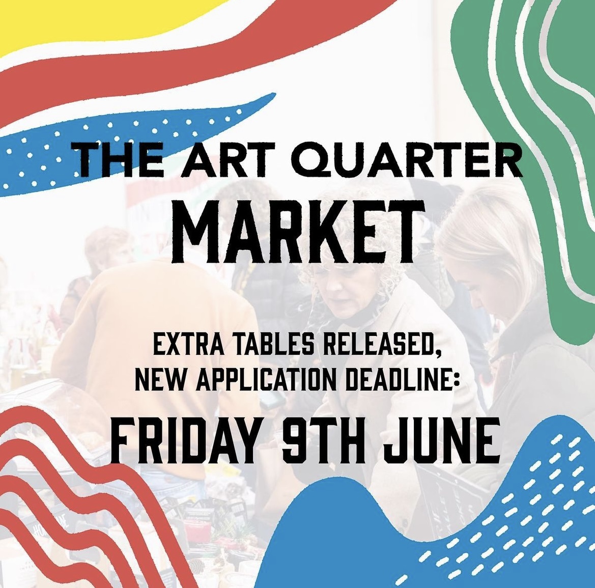 The @art_quarter has announced that they can now offer more tables to lovely local artists for their Summer Market on Saturday 29 July 🥳️

Apply online here: theartquarterliverpool.co.uk/market