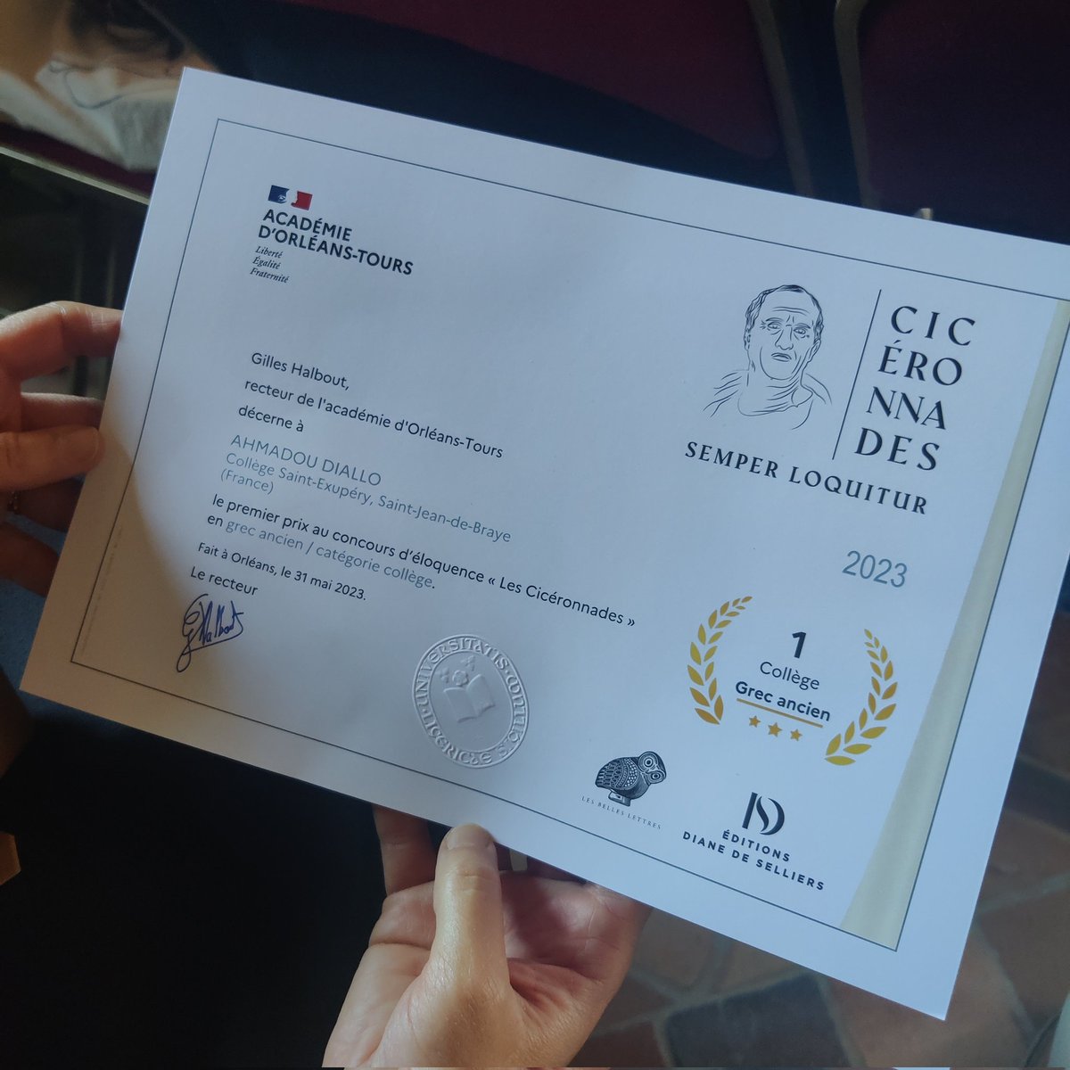 Collège Saint Exupéry SJDB tweet media