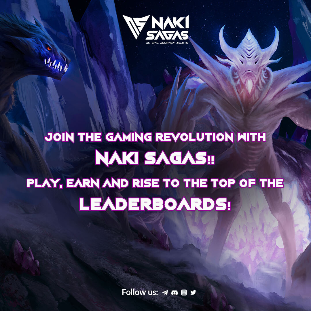 NakiSagas's tweet photo. Don't you want to earn your spot on the leaderboard? With Naki Sagas, you can do this and earn rewards while you play!

What are you waiting for? The power is in your hands. 
.
#nft #nakisagas #gameplay #nftcommunity #nftnews #nftmarketplace #nftinvestor #nftgame #crypto https://t.co/aFpCjAGKFM