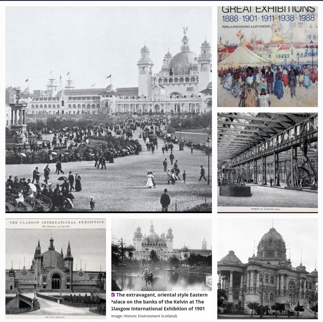 Earstohearyou's tweet photo. Glasgow in Scotland UK had a number of Great Exhibitions from 1888.
Exhibitions like these were known under numerous names like 'Expositions' or 'Worlds Fair'....not really when you think of what we once had. 
Temporary structures?.....
All built and torn down in record time... https://t.co/dpYLGp8OSw