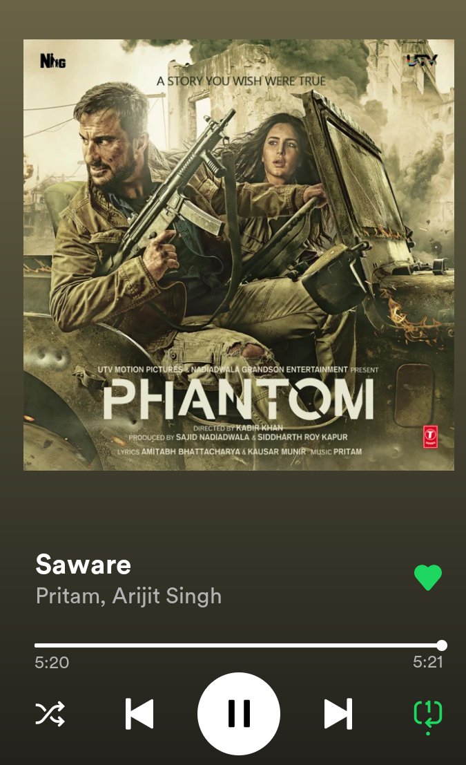 jackiscrazyB's tweet photo. Feel's The Songs ♥️🎶
In the end, being someone else 💔❤️🔥
#Saware #ArijitSingh https://t.co/db5aWBEUIu