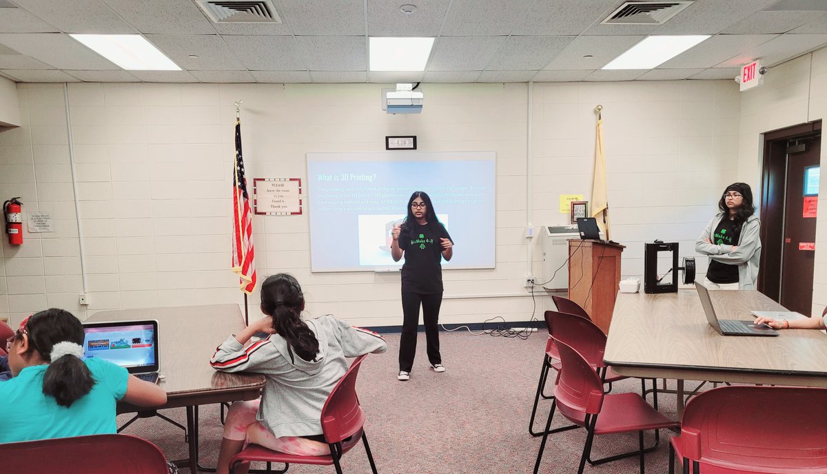 💻 Our STEM 4-Her workshop, 'Code your 3D Design,' was a blast! The girls had an amazing time creating their own designs using code blocks. #STEMGirls #CodeBlockMagic #3Dprinting #GirlsLeadSTEM @girlsmoonshot @NJSTEMPathways @ngcproject @EdisonLib