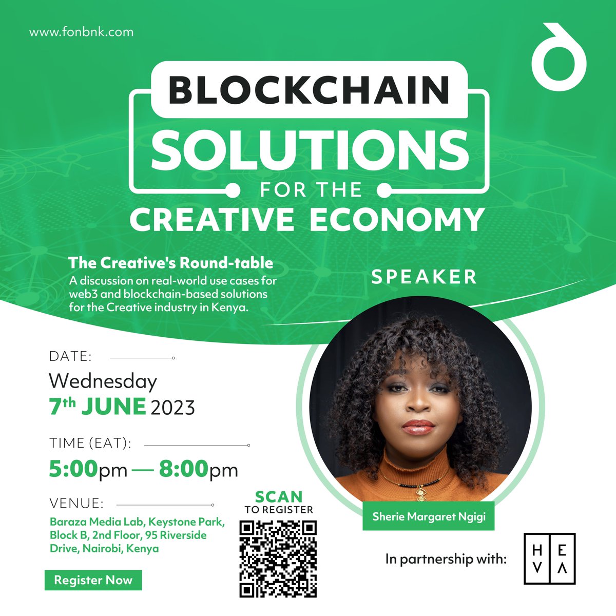 fonbnk1's tweet image. Duncan Muchangi @dankarani - VC Investor, Strategy &amp;amp; Partnerships @fonbnk1

Sherie Margaret Ngigi @margaret_ngigi_ - Entrepreneur, Visual artist, Photographer and Filmmaker

#Web3ForCreatives, #fonbnk #UnlockYourPotential