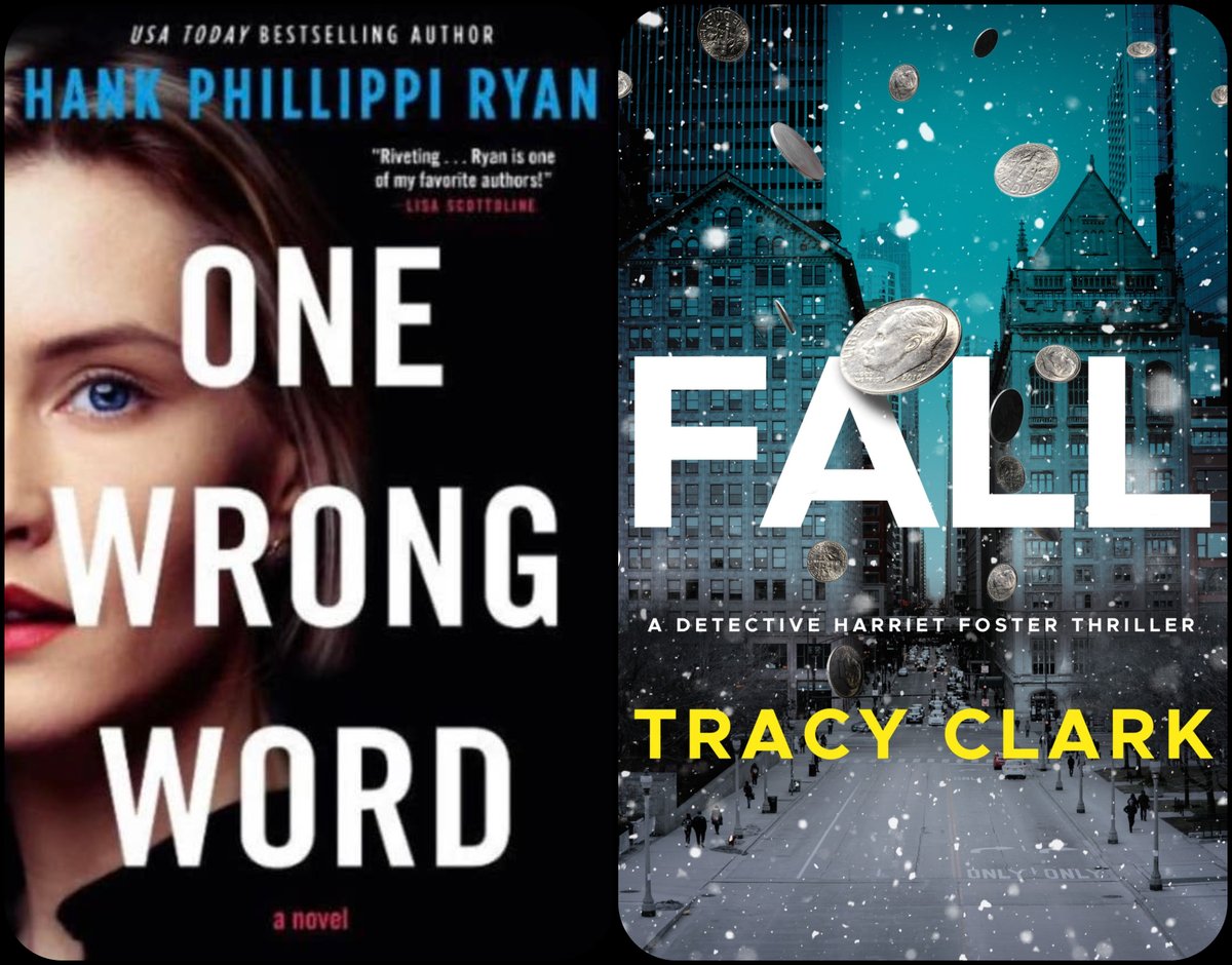 Two upcoming #books to put on your #tbrlist, or better yet, #preorder them now! 😃

📚 ONE WRONG MOVE by @HankPhillippi out February 2024.

📚 FALL (Detective Harriet Foster thriller series 2) by @tracypc6161 out December 5, 2023.