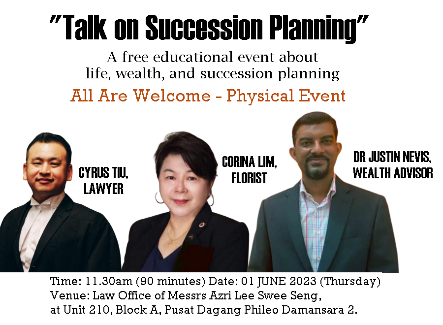 I hope that some folks will see this and come. 

This is going to be an awesome event... 

#klangvalley #kualalumpur #malaysia #hrdf #damansara #petalingjaya #kehidupan #wealthplanning #estateplanning #familybusiness #fambiz #wealthmanagement #physicalevent #malaysiakini