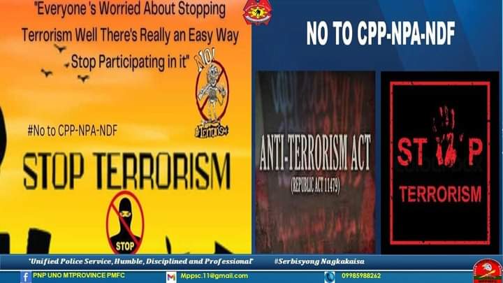 PNPMtPMFC's tweet photo. 𝗔𝗻𝘁𝗶-𝘁𝗲𝗿𝗿𝗼𝗿𝗶𝘀𝗺 𝗖𝗮𝗺𝗽𝗮𝗶𝗴𝗻
𝗦𝘂𝗽𝗽𝗼𝗿𝘁 𝗘𝗢 𝟳𝟬 𝗡𝗧𝗙-𝗘𝗟𝗖𝗔𝗖

  "Unified Police Service, Humble, Disciplined and Professional"
#𝙎𝙀𝙍𝘽𝙄𝙎𝙔𝙊𝙉𝙂𝙉𝘼𝙂𝙆𝘼𝙆𝘼𝙄𝙎𝘼 
#𝐓𝐨𝐒𝐞𝐫𝐯𝐞𝐚𝐧𝐝𝐏𝐫𝐨𝐭𝐞𝐜𝐭 https://t.co/7Y9gJ1VEED