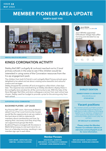 ShirleyDenton12's tweet image. Very proud to share the latest Team North East #FIFE  @coop member pioneer community activity update.
#ItsWhatWeDo #supportinglocalcommunities
@CherylB00698817 @p10eby @GayleCoopMP @JWhittl @kayrooney_coop @shivasy @tom_MPM @kirstyezady @cranstongraeme