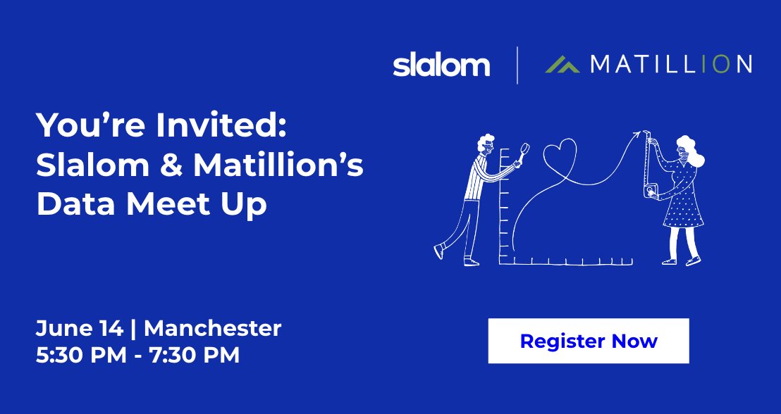 Phil_the_IT_Guy's tweet image. Join us on June 14th at 5:30 PM in Manchester for the Slalom and Matillion Data Meet Up. Connect with industry experts and gain insights into the latest trends and technology. Don't miss out.  Register here: okt.to/V0GDo6 
#Slalom #Matillion #DataMeetUp #Manchester