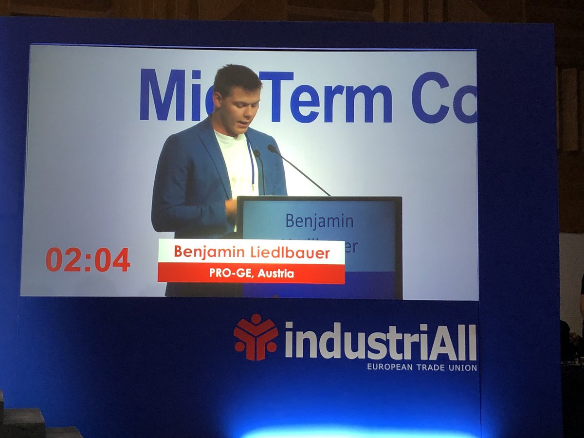 PatriciaVelicu's tweet photo. “Young people are ready to get involved in trade unions and contribute to solving to the current crises!” says @b_liedlbauer #PowerInAUnion only with youth involved at all levels! https://t.co/afC0ApWykd
