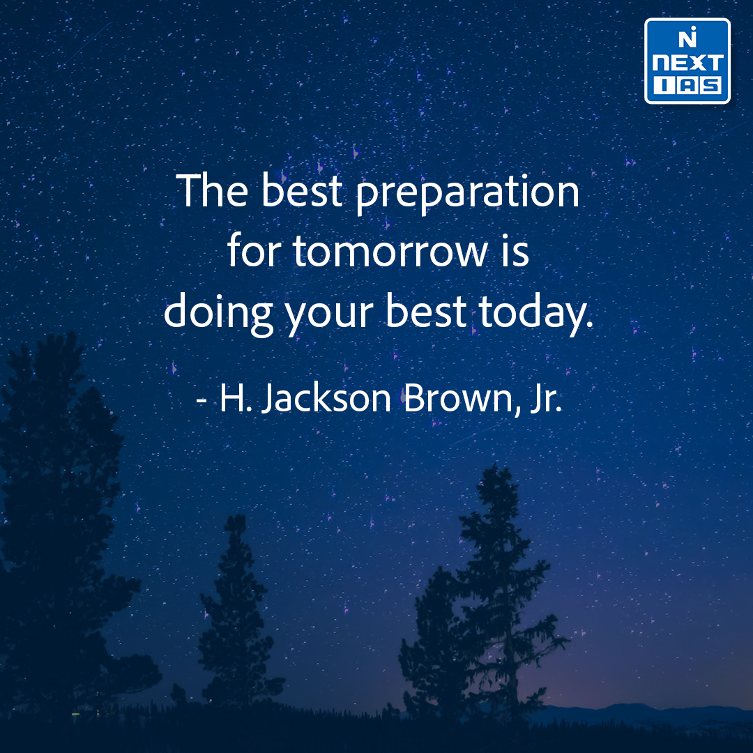 Thought of the Day 🙌

#thoughtoftheday #nextias #ias #upsc #thursdaywisdom #jacksonbrown #doyoubesttoday