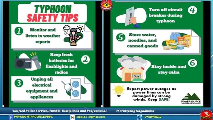 PNPMtPMFC's tweet photo. 𝙏𝙮𝙥𝙝𝙤𝙤𝙣 𝙎𝙖𝙛𝙚𝙩𝙮 𝙏𝙞𝙥𝙨!
   𝙎𝙩𝙖𝙮 𝙞𝙣𝙨𝙞𝙙𝙚 𝙖𝙣𝙙 𝙨𝙩𝙖𝙮 𝙘𝙖𝙡𝙢. 𝙆𝙚𝙚𝙥 𝙎𝘼𝙁𝙀!

"Unified Police Service, Humble, Disciplined and Professional"
#𝙎𝙀𝙍𝘽𝙄𝙎𝙔𝙊𝙉𝙂𝙉𝘼𝙂𝙆𝘼𝙆𝘼𝙄𝙎𝘼 
#𝙏𝙤𝙎𝙚𝙧𝙫𝙚𝘼𝙣𝙙𝙋𝙧𝙤𝙩𝙚𝙘𝙩
#BidaAngHanda https://t.co/2B7AL414HG